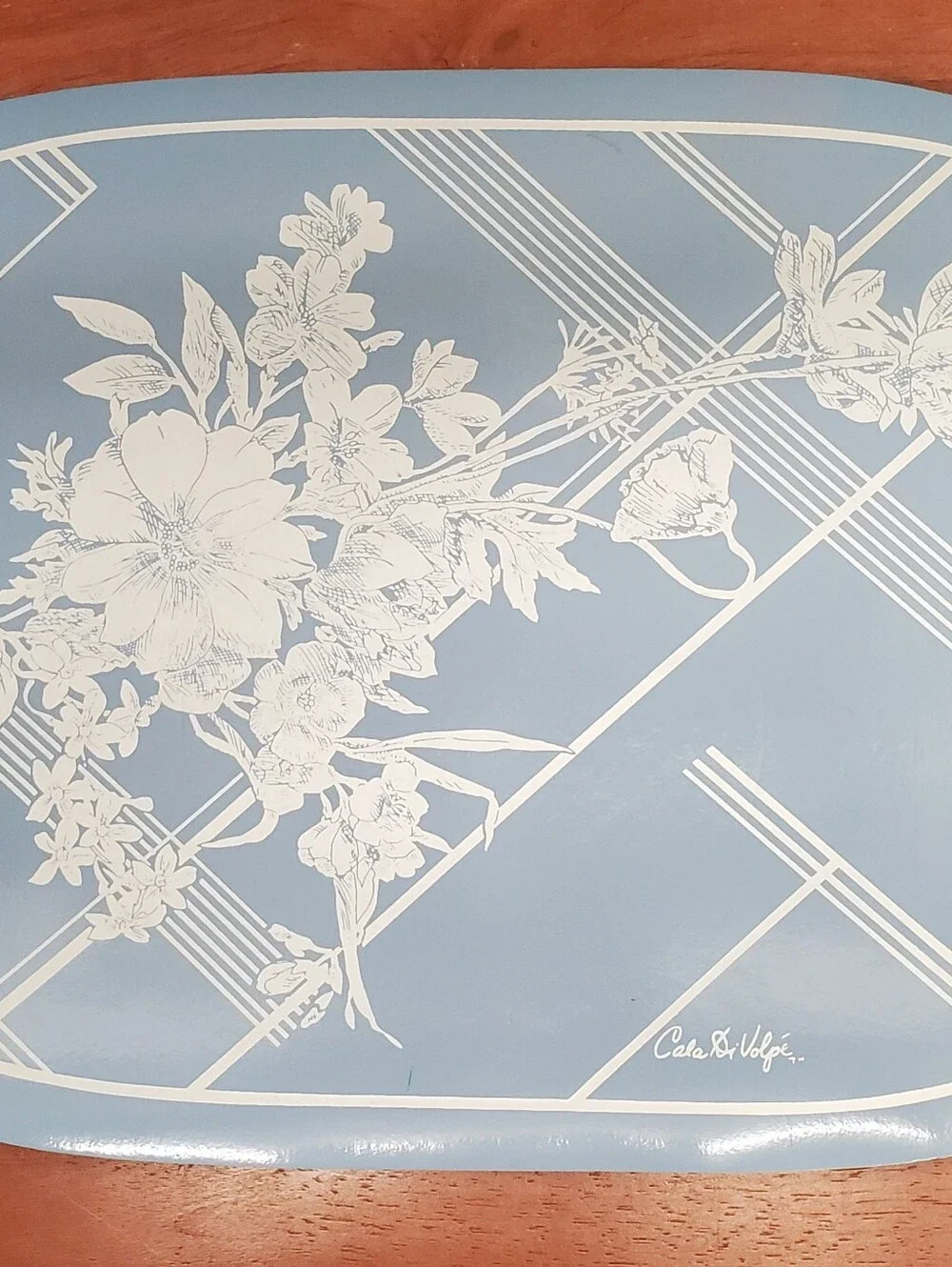 Vintage Country Blue Table Setting Set